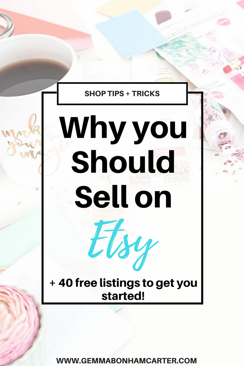 6 Reasons Why You Should Be Selling on Etsy Gemma BonhamCarter