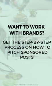 Want to work with brands? Here is my step by step guide on how to pitch sponsored posts.. and LAND THEM! This is a great way to make money as a blogger and monetize your blogging biz. Plus there is a free tracking sheet to download to keep it all organized! Click through for the how-to.