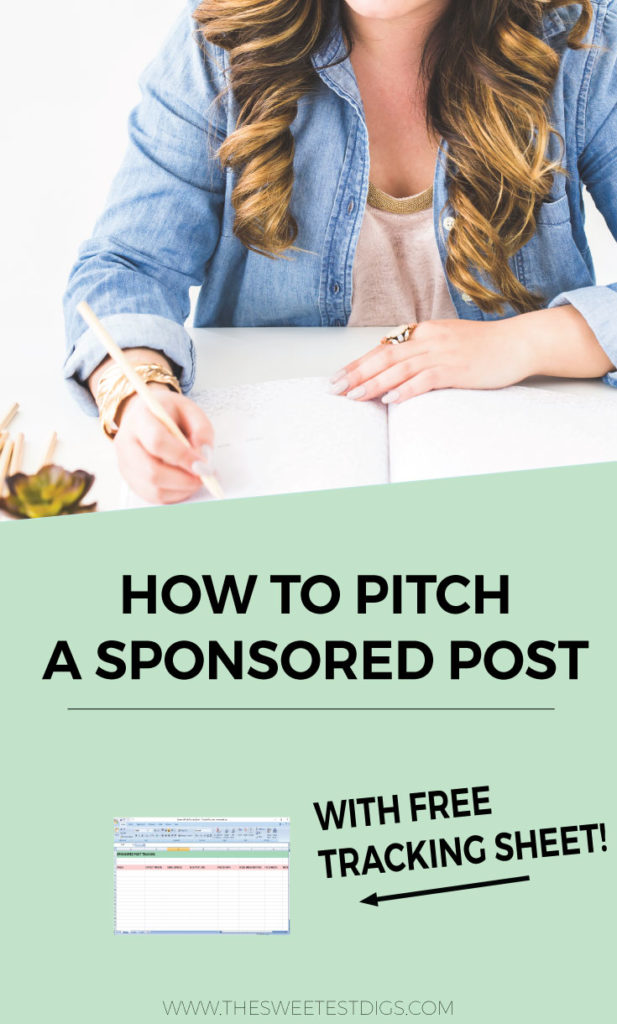 Want to work with brands? Here is my step by step guide on how to pitch sponsored posts.. and LAND THEM! This is a great way to make money as a blogger and monetize your blogging biz. Plus there is a free tracking sheet to download to keep it all organized! Click through for the how-to.
