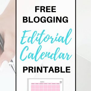 #Free Blog #Editorial Calendar Printable | How to use a blogging content planning system to grow your blog and maximize your productivity!