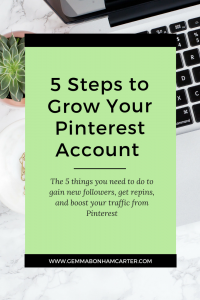 Grow your Pinterest Account - followers, repins, and traffic - by implementing some key strategies. Pinterest can help you grow your blog traffic and income in a huge way if used correctly!