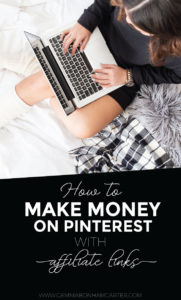Blogger, entrepreneur or small business owner - you should be using affiliate links on Pinterest. It's a great way to make money.. passive income! Click through for the step by step tutorial with screenshots on how to embed and add your affiliate links to pinterest.