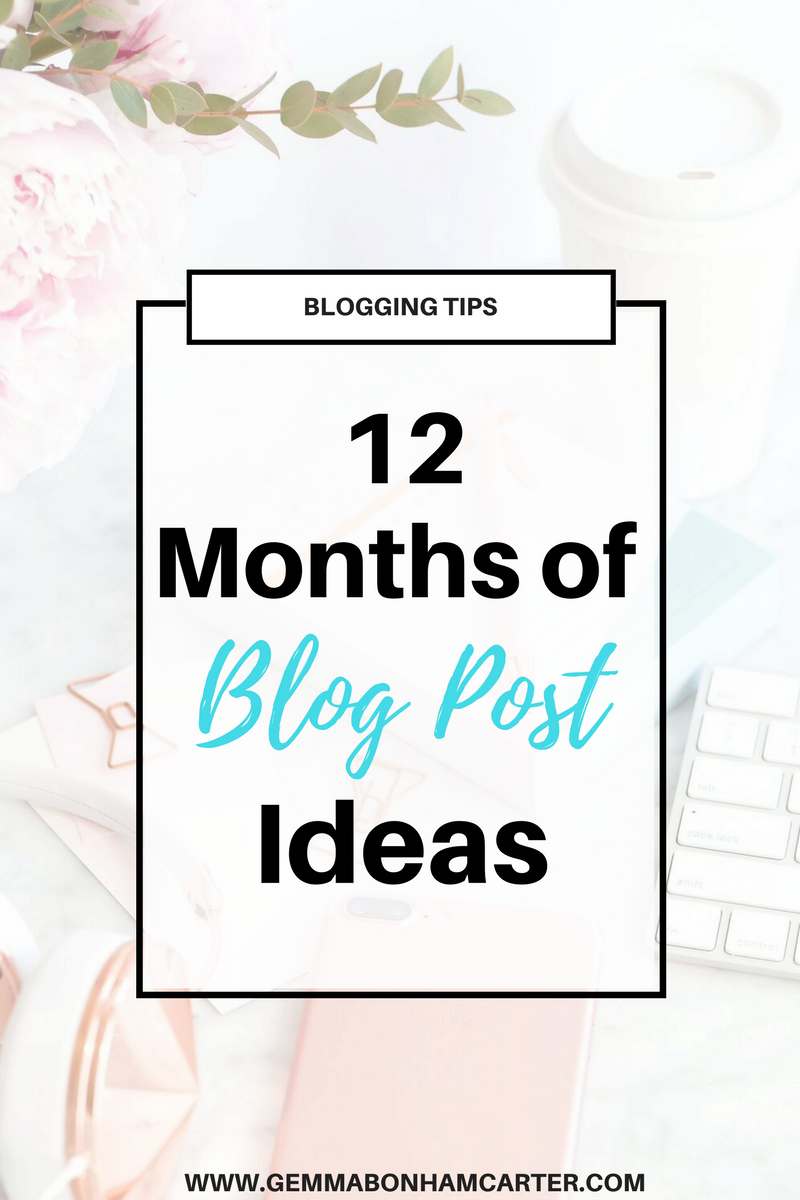 Seasonal #Blog Post Ideas for Every Month of the Year - perfect for home, DIY and lifestyle bloggers. No more writer's block when you use this as your guide to blog content creation! 