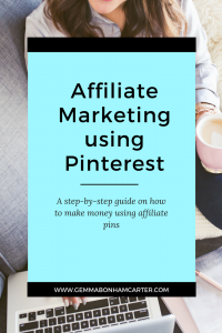 Blogger, entrepreneur or small business owner - you should be using affiliate links on Pinterest. It's a great way to make money - a passive income! Click through for the step by step tutorial with screenshots on how to embed and add your affiliate links to pinterest.