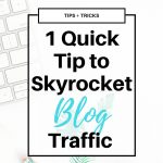 Want one simple, easy tip to increase your #blog traffic? Click through to get this juicy secret strategy that will help drive traffic from Pinterest and google search. A must for any blogger!