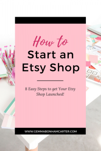 How to Start an Etsy Shop | Get the step-by-step guide on how to launch an online shop on Etsy. Including free guide and 40 free listings!