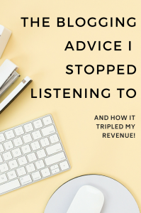 The critical advice and mindset shift you need in order to turn your hobby blog into a full time business. Click to find out what tripled my blog income. #blogging #bloggingtips #entrepreneur #advice #makemoneyblogging #startablog #bloggingadvice #blogger