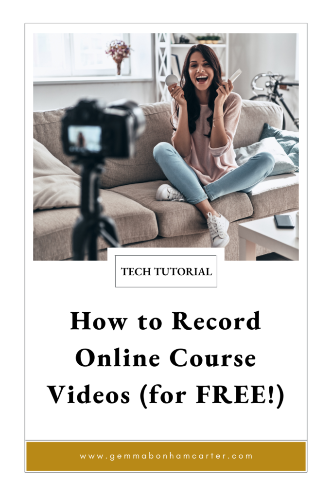 how to record online course videos for free